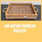Riviera Maison rattan dienblad, Huis en Inrichting, Woonaccessoires | Dienbladen, Ophalen, Zo goed als nieuw, Hout