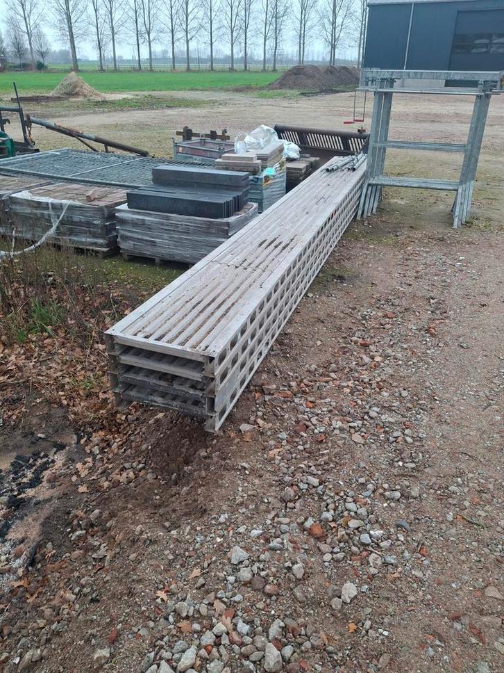 Steiger Loopbrug layher, Doe-het-zelf en Verbouw, Steigers, Gebruikt, Overige typen, Minder dan 2 meter, Ophalen