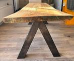 Eetkamer tafel boomstam tafel epoxy schaaldeel, Vijf personen of meer, Rechthoekig, Nieuw, 200 cm of meer