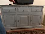 Lage Buffetkast - Lichtgrijs - 150cm, Huis en Inrichting, Kasten | Dressoirs, Ophalen, Gebruikt, 150 tot 200 cm, Met lade(s)