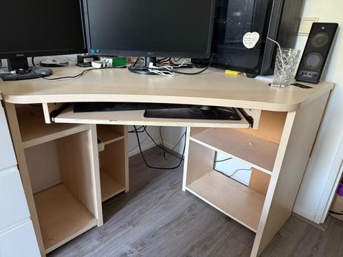Computermeubel | Hoekmeubel | Robuust, hout, Huis en Inrichting, Kasten | Computermeubels, Gebruikt, 70 tot 120 cm, 120 tot 170 cm