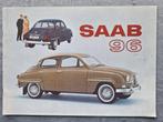 Brochure SAAB 96 - 1963 USA, Ophalen of Verzenden, Overige merken