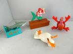 disneyMcDonalds 1990 # kleine zeemeermin (4 st), Ophalen of Verzenden, Pocahontas of Kl. Zeemeermin, Zo goed als nieuw, Beeldje of Figuurtje