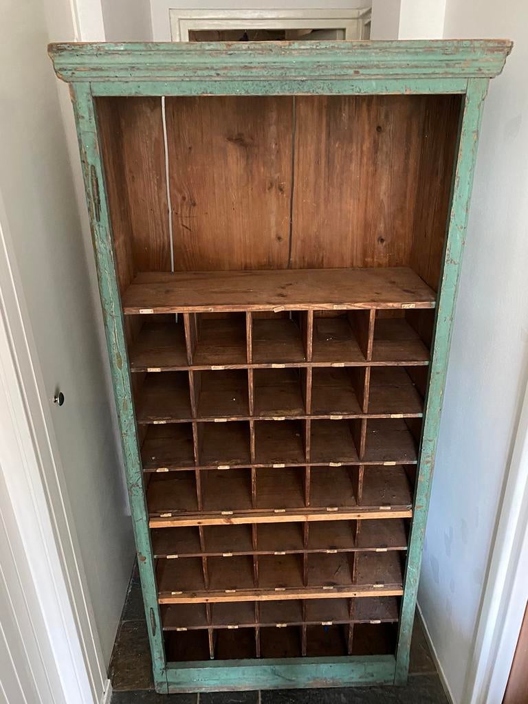 Antieke houten kast, Ophalen, Met plank(en), Gebruikt, Eikenhout