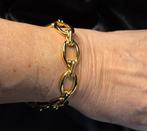 14 Karaat Goud op zilver fantasie schakel armband. 2026/59., ., Nieuw, Ophalen of Verzenden, .