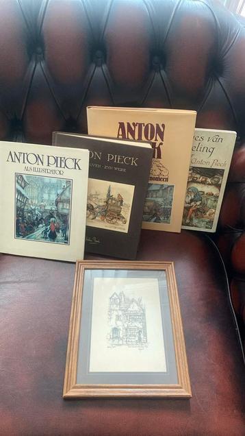 Anton Pieck verzameling, boeken en ingelijste tekening beschikbaar voor biedingen