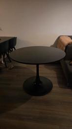 Ronde eettafel met stalen poot - Kwantum, Huis en Inrichting, Tafels | Eettafels, Ophalen, Gebruikt, Rond, Metaal