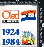 Sticker: Oad Busreizen - 60 Jaar, Verzamelen, Stickers, Ophalen of Verzenden