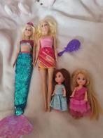 2 Barbie poppen en 2 kinderen, Ophalen of Verzenden, Gebruikt, Barbie