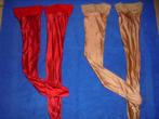 3 paar satijn jarretel panty's, Verzenden, Nieuw, Overige kleuren, Panty