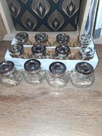 12 Glazen Potjes met Deksel, Ophalen, Nieuw