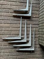 Plankdragers industriële look Hoek beugels aluminium 6 stuks, Ophalen of Verzenden, 250 mm of meer, Overige typen