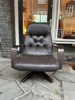 Vintage design fauteuil, easy chair, Huis en Inrichting, Fauteuils, Gebruikt, Hout, Ophalen