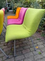 6x Ligne Roset Calin eetkamerstoelen, Ophalen, Metaal, Gebruikt, Overige kleuren