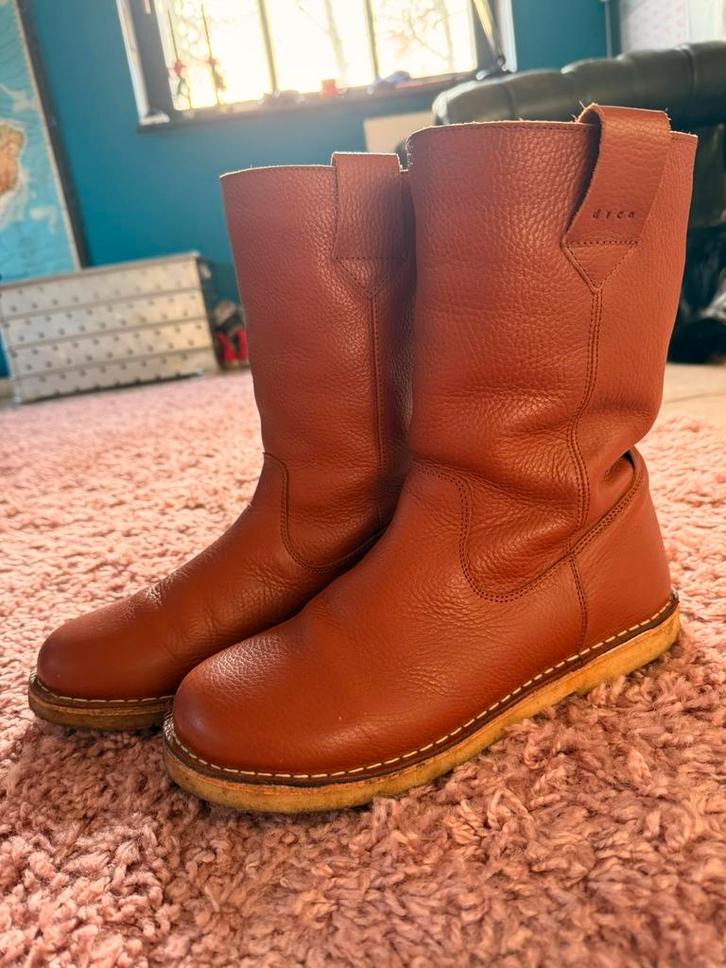 Dico Copenhagen laarsjes cognac gevoerd 40, Kleding | Dames, Schoenen, Zo goed als nieuw, Hoge laarzen, Bruin, Ophalen of Verzenden