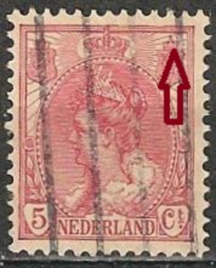 Koningin Wilhelmina No.60 PM 42 O. ADV. no.59 Q., Postzegels en Munten, Postzegels | Nederland, Gestempeld, T/m 1940, Verzenden