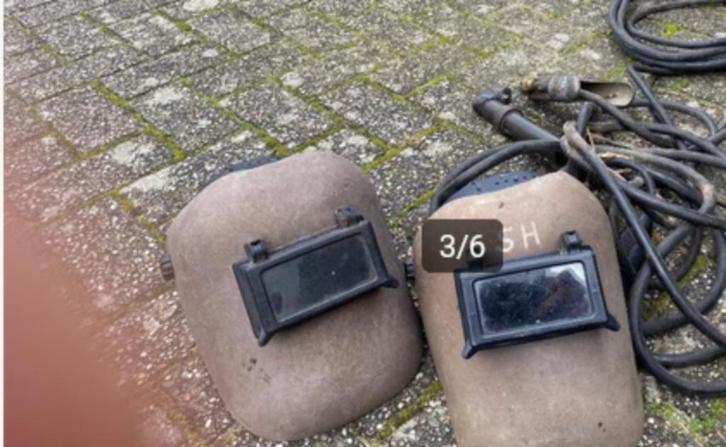 2 x Laskappen op maat instelbaar, Doe-het-zelf en Verbouw, Laskappen, Gebruikt, Ophalen of Verzenden