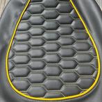 Zadelhoes Piaggio Zip audi rs geel custom buddydek, Piaggio, Info@jynkx.com, Jynkx, Nieuw