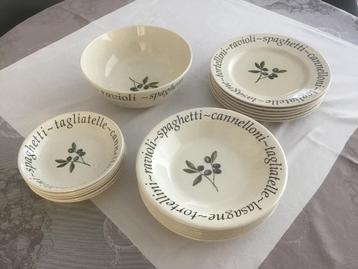 Servies italiaans thema beschikbaar voor biedingen
