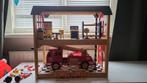 Pintoy houten brandweerkazerne met brandweerwagen, Ophalen, Zo goed als nieuw