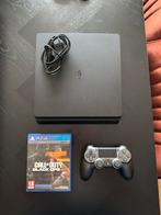 PS4 + Controller & Call of Duty BO6, Spelcomputers en Games, Spelcomputers | Sony PlayStation 4, Ophalen, Met 1 controller, Slim