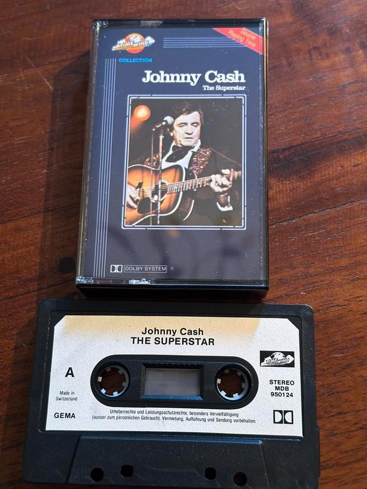 Johnny Cash - The Superstar, Cd's en Dvd's, Cassettebandjes, Zo goed als nieuw, Country en Western, 1 bandje, Verzenden