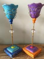 2 kandelaren India 7,50, Verzenden