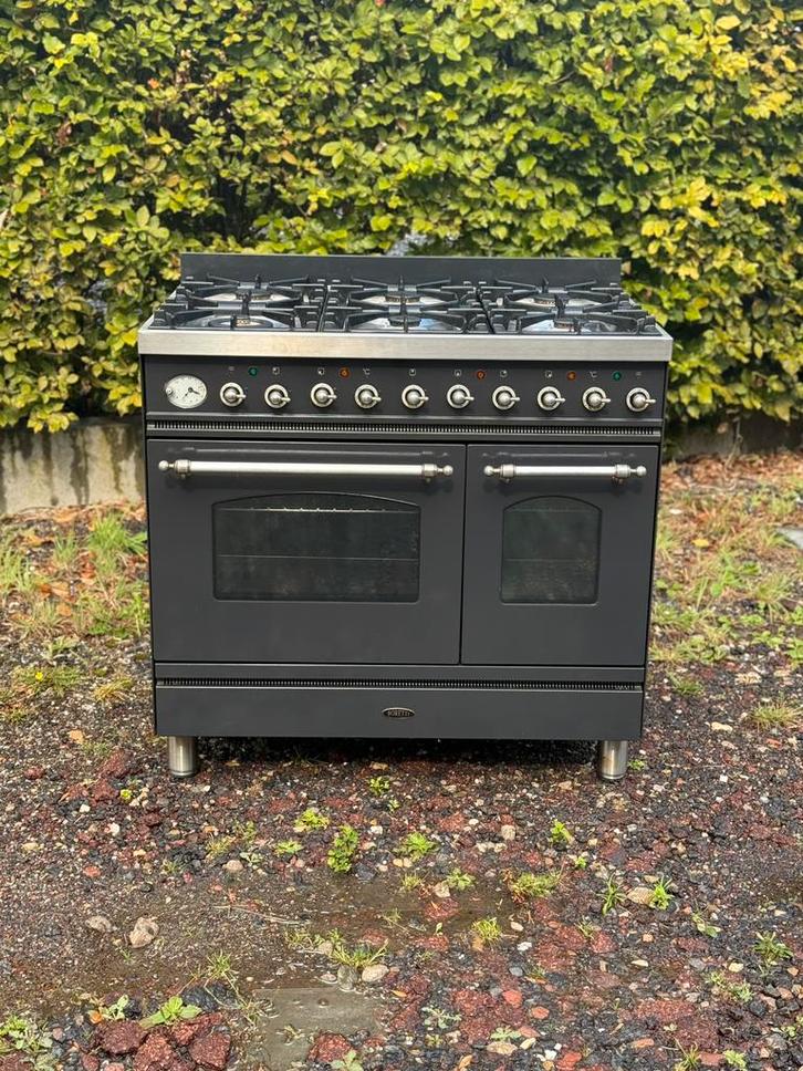 Boretti Gasfornuis 6 pits, Witgoed en Apparatuur, Fornuizen, Zo goed als nieuw, Vrijstaand, Gas, 5 kookzones of meer, 90 tot 95 cm