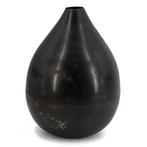 Metalen vaas zwart / S29, Ophalen of Verzenden
