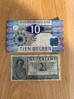 Bankbiljetten een van 10 Gulden een van 2,50, Postzegels en Munten, Bankbiljetten | Nederland, Ophalen of Verzenden, 10 gulden