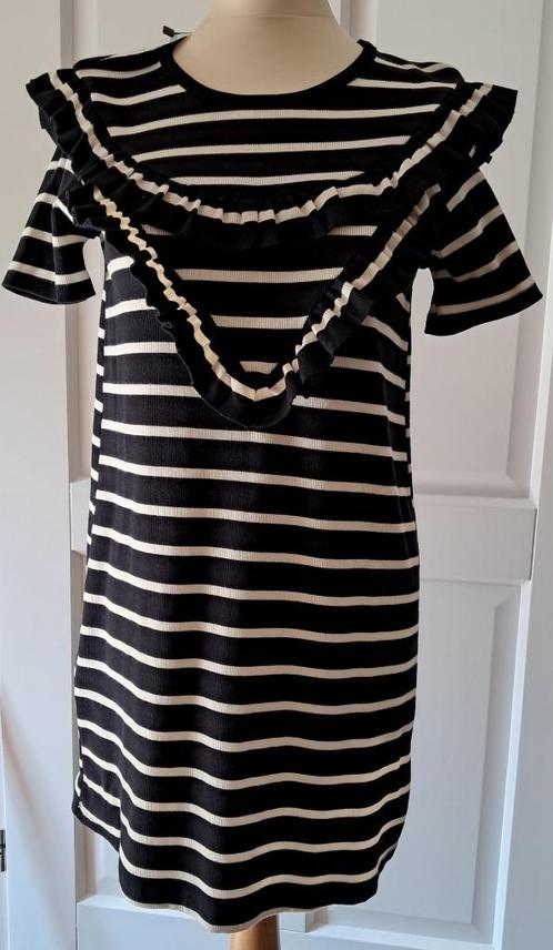 Jurk gestreept mt. S, Kleding | Dames, Jurken, Nieuw, Maat 36 (S), Blauw, Boven de knie, Ophalen of Verzenden