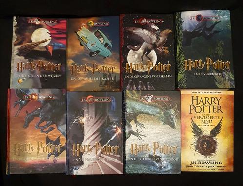 Complete reeks met 8 Harry Potter boeken NL hardcovers, Boeken, Fantasy, Gelezen, Ophalen of Verzenden