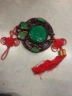 Chinees Wandornament met Jade en Knopen, Antiek en Kunst, Ophalen