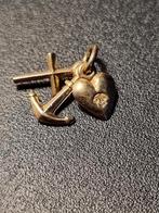 14K Gouden Geloof Hoop & Liefde Hanger, 1 bedel, Ophalen of Verzenden, Goud