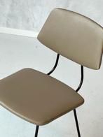 Elsrijk eetkamerstoel Rudolf Wolf vintage beige taupe stoel, Gebruikt, Bruin, Vintage, Ophalen of Verzenden