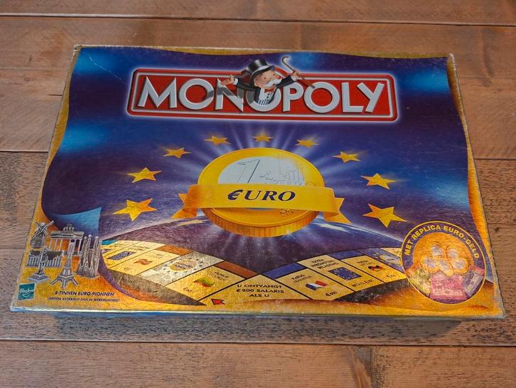 Monopoly Euro Editie - Compleet!, Hobby en Vrije tijd, Gezelschapsspellen | Bordspellen, Gebruikt, Drie of vier spelers, Vijf spelers of meer