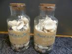 Riviera Maison 2x glazen fles Beach in a jar schelpen nieuw, Huis en Inrichting, Woonaccessoires | Overige, Ophalen of Verzenden