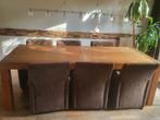Eettafel, Ophalen, Gebruikt, Teakhout, 200 cm of meer