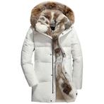 Nieuwe Unisex Winterjas met Echt Bont!, Kleding | Dames, Ophalen of Verzenden, Nieuw, Maat 38/40 (M), Wit