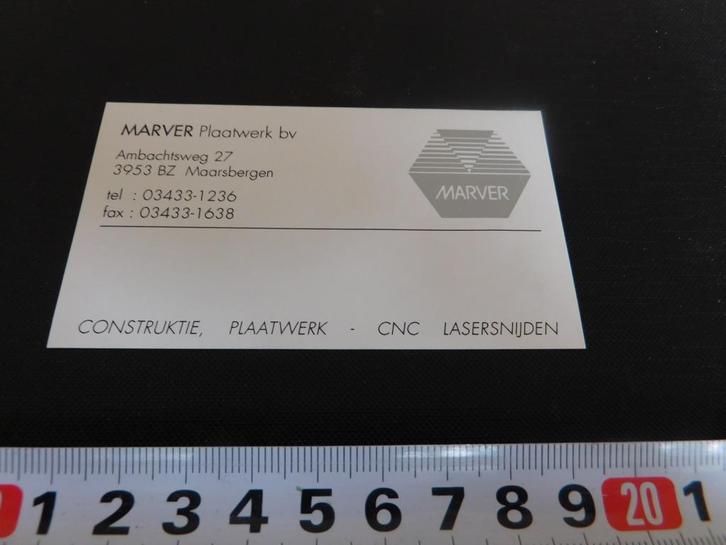 sticker Maarsbergen  MARVER Plaatwerk bv, Verzamelen, Stickers, Zo goed als nieuw, Ophalen