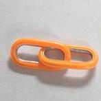 Originele Pandora ME dubbele schakel oranje, Verzenden, Zilver, Pandora