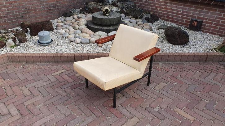 Martin Visser fauteuil, Huis en Inrichting, Fauteuils, Gebruikt, Metaal, Overige materialen, 50 tot 75 cm, 75 tot 100 cm, Ophalen