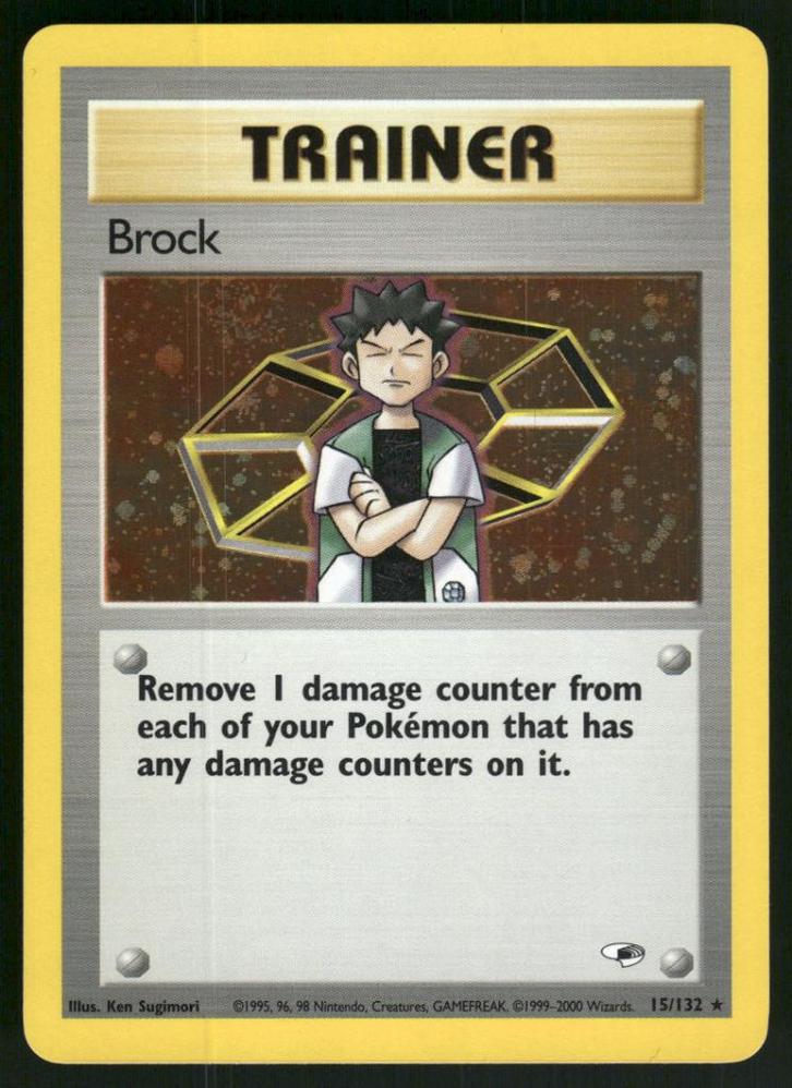 Brock 15/132 - Gym Heroes (NM), Hobby en Vrije tijd, Verzamelkaartspellen | Pokémon, Gebruikt, Verzenden