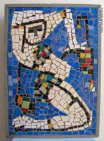 Bernard Bekman "Groot Mozaiek" sculptuur afbeelding vrouw, Ophalen of Verzenden