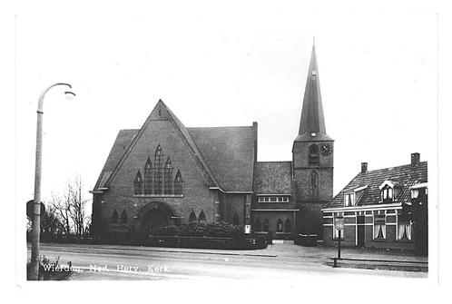 991129 Wierden Ned Herv Kerk 1955 Ov Gelopen met postzegel, Verzamelen, Ansichtkaarten | Nederland, Gelopen, Overijssel, 1940 tot 1960