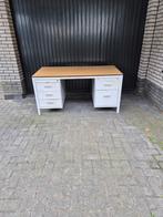 Stalen bureau. 2 ladeblokken., Ophalen, Gebruikt, Metaal