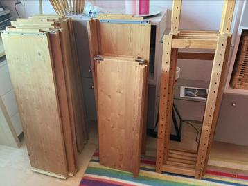 Houten stellingkast