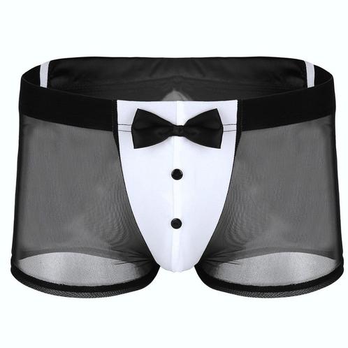 Zwarte doorzichtige heren boxer / lingerie gay boxershort, Kleding | Heren, Ondergoed, Boxer, Verzenden