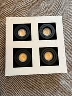 Moderne plafondlamp / spots - 25x25x9 cm, Ophalen, Zo goed als nieuw, Metaal of Aluminium