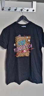 Loavies tshirt panter S, Zwart, Ophalen of Verzenden, Korte mouw, Maat 36 (S)